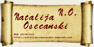 Natalija Osećanski vizit kartica